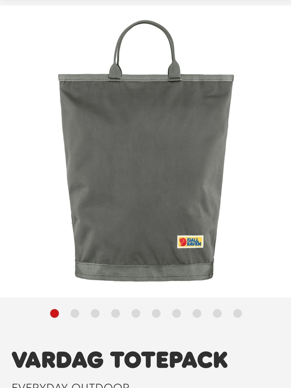 Fjallraven Vardag tote pack